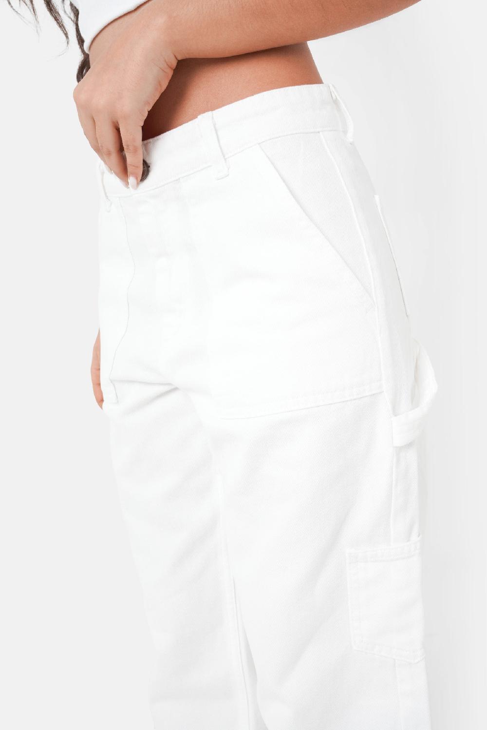 Sixth June Pantalon Carpenter Poches Blanc