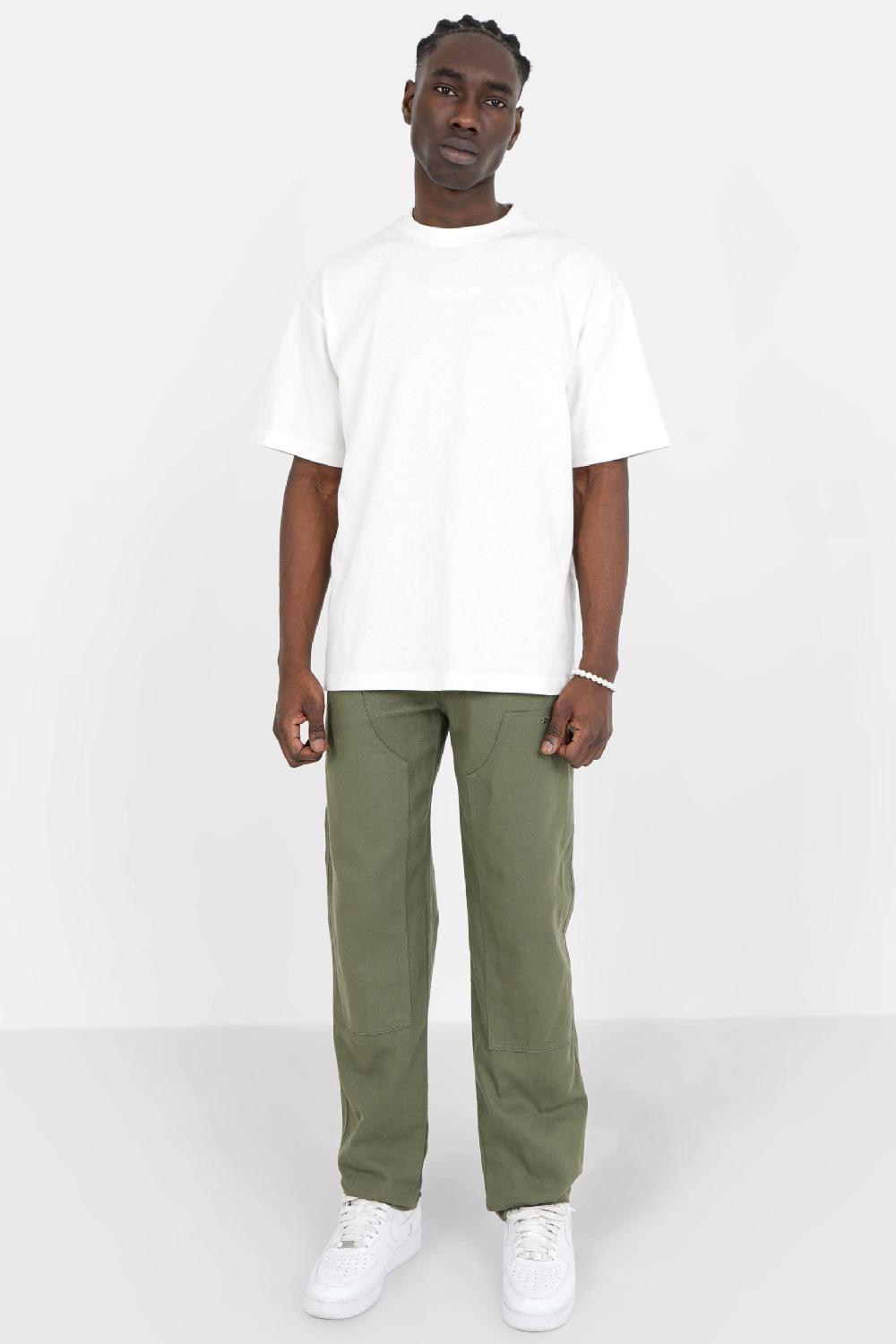 Sixth June Pantalon Carpenter Poches Vert Kaki