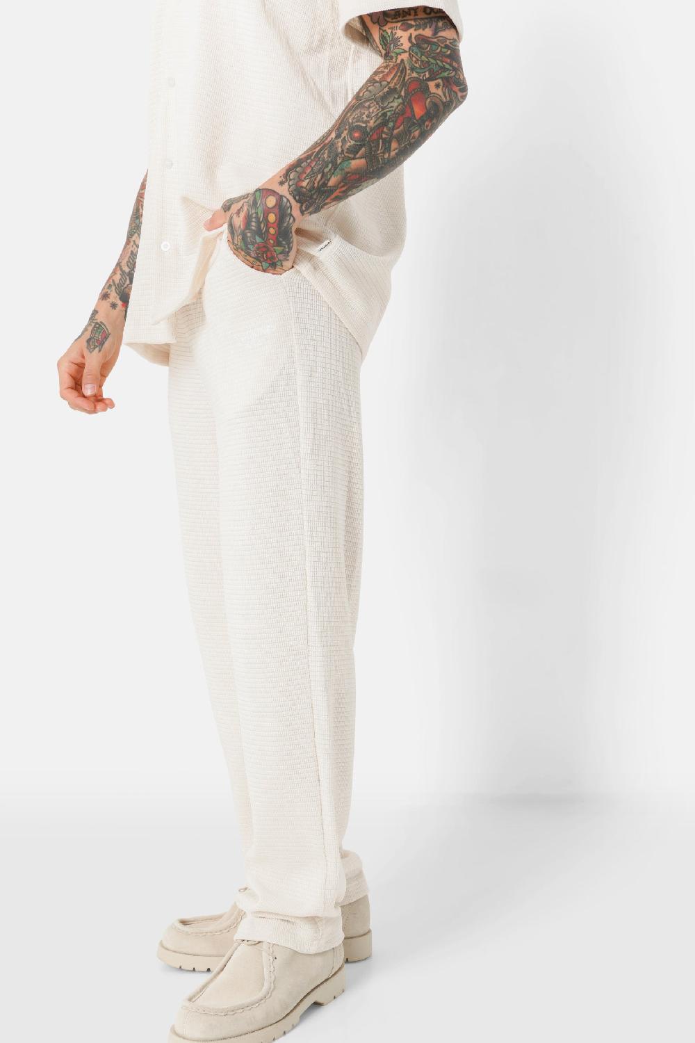 Sixth June Pantalon Crochet été Logo Beige