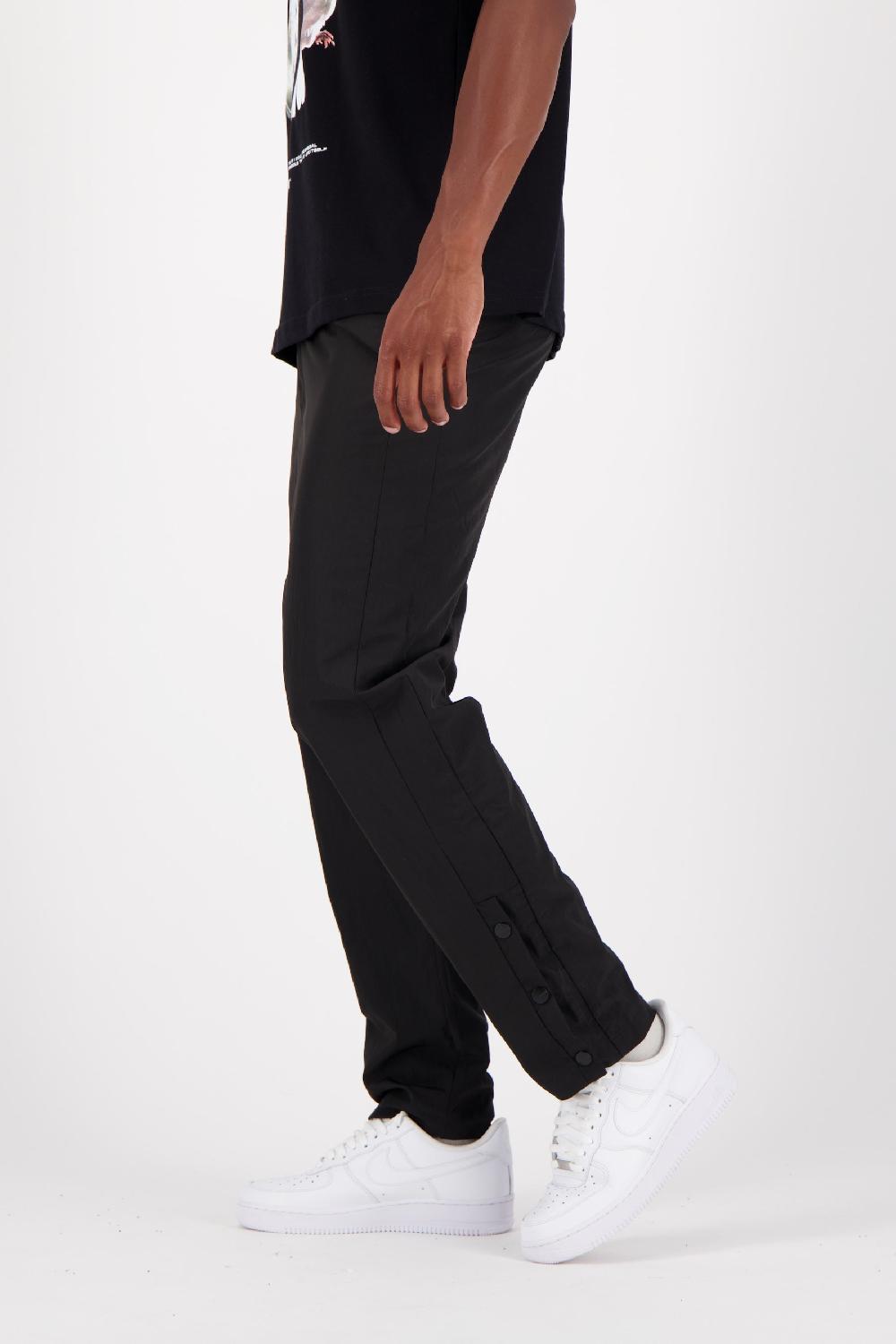 Sixth June Pantalon Léger Boutons Broderie Noir