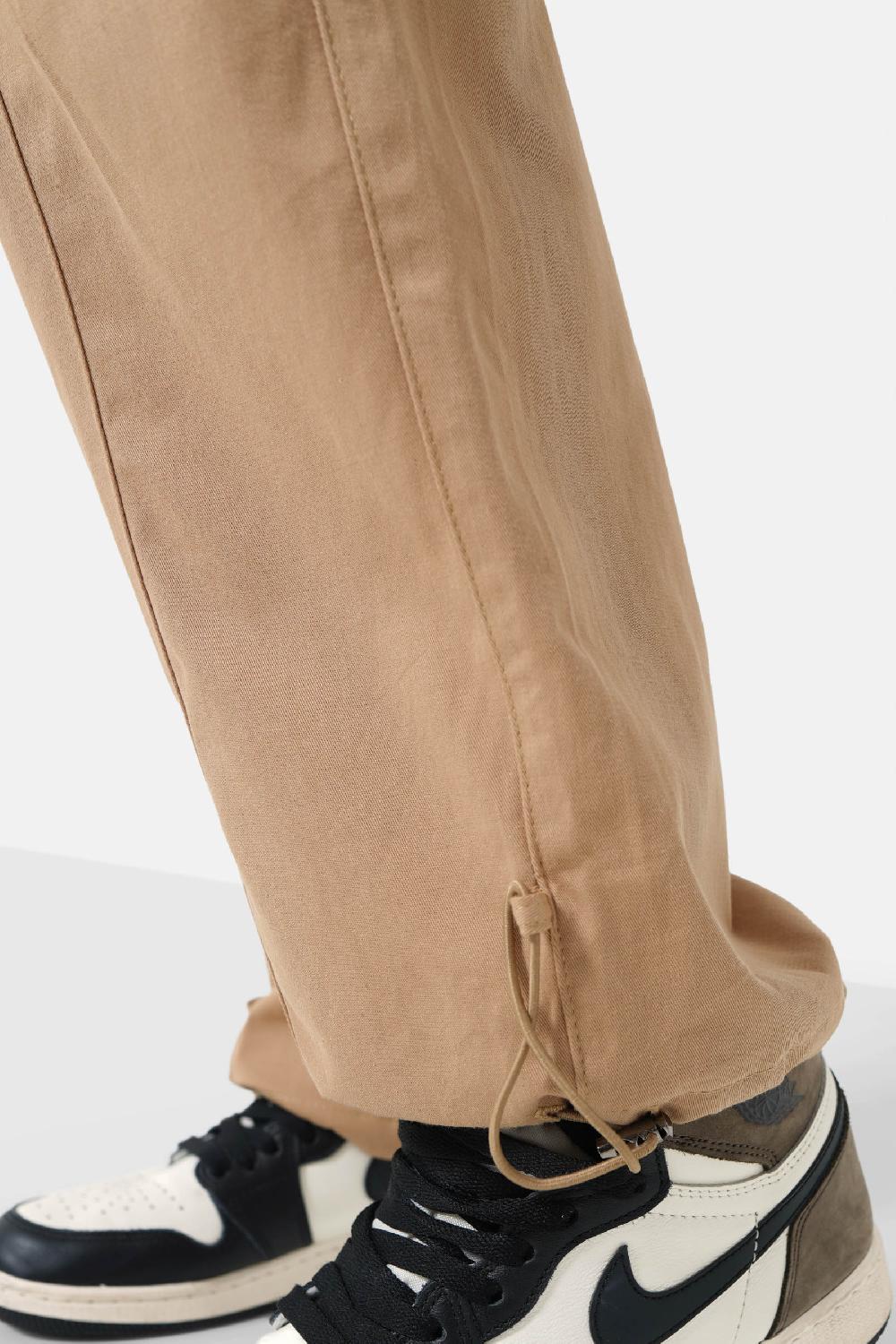 Sixth June Pantalon Parachute Logo Beige