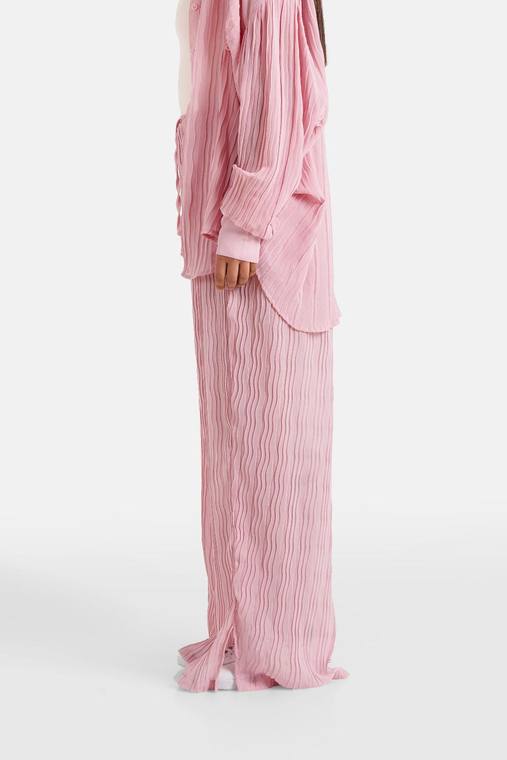 Sixth June Pantalon Plissé Fluide Rose