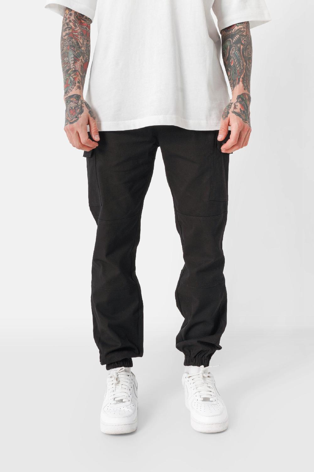 sixth june Pantalon poches cargo cordons Noir