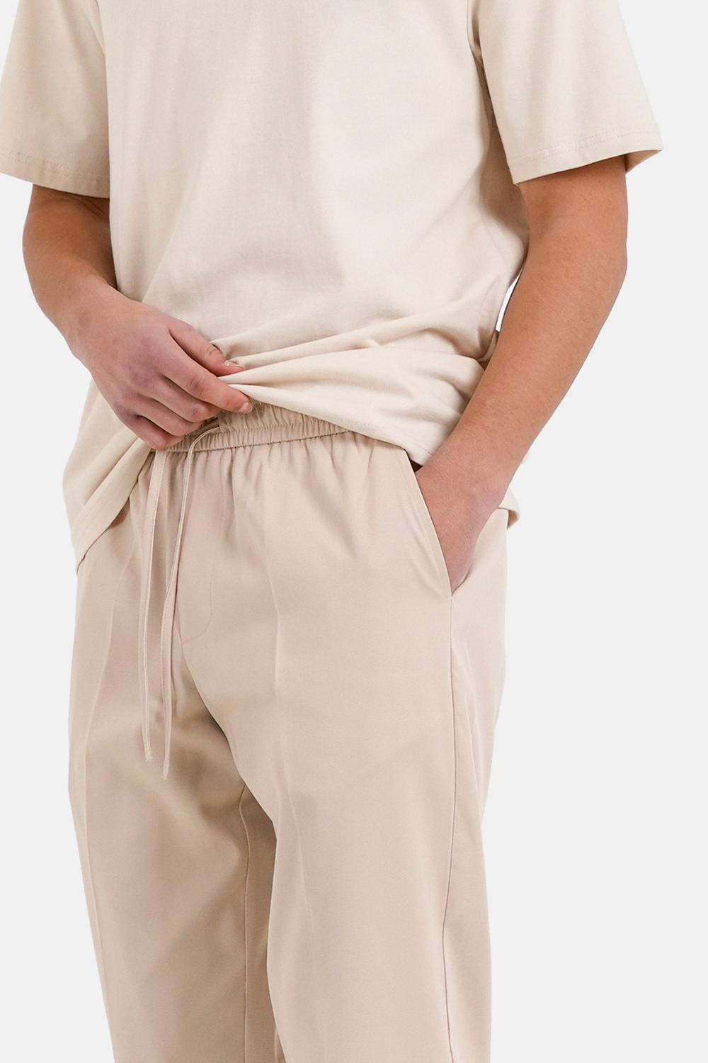Sixth June Pantalon Tailored Brodé Beige