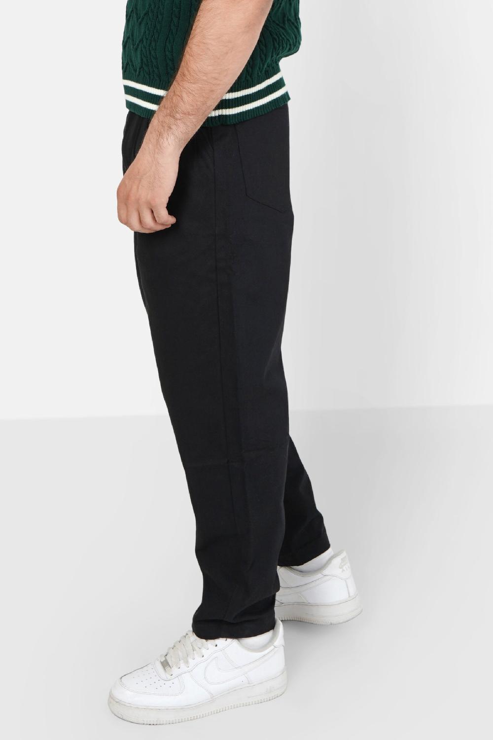 Sixth June Pantalon Uni Carrot Noir