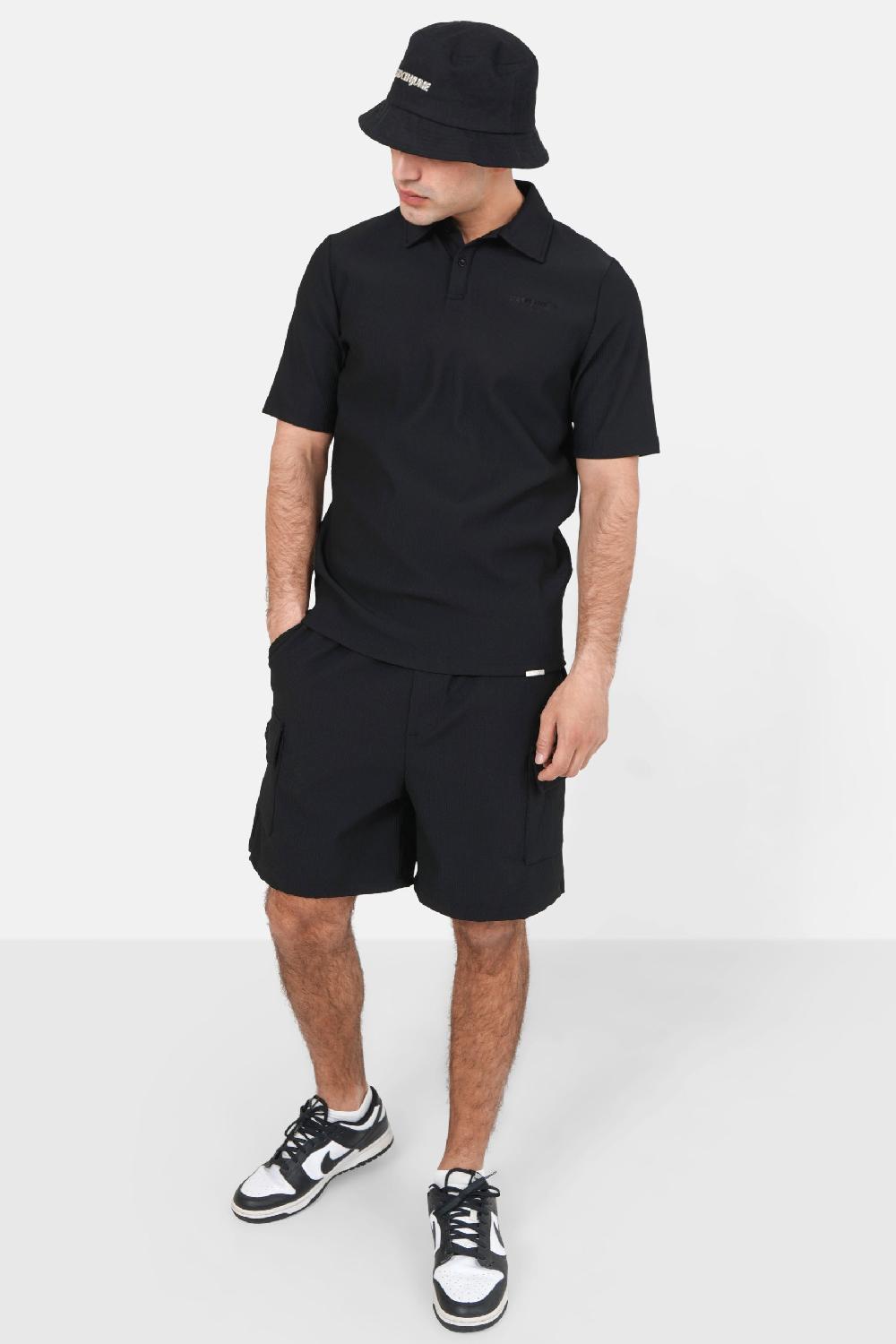 Sixth June Polo Plissé Noir