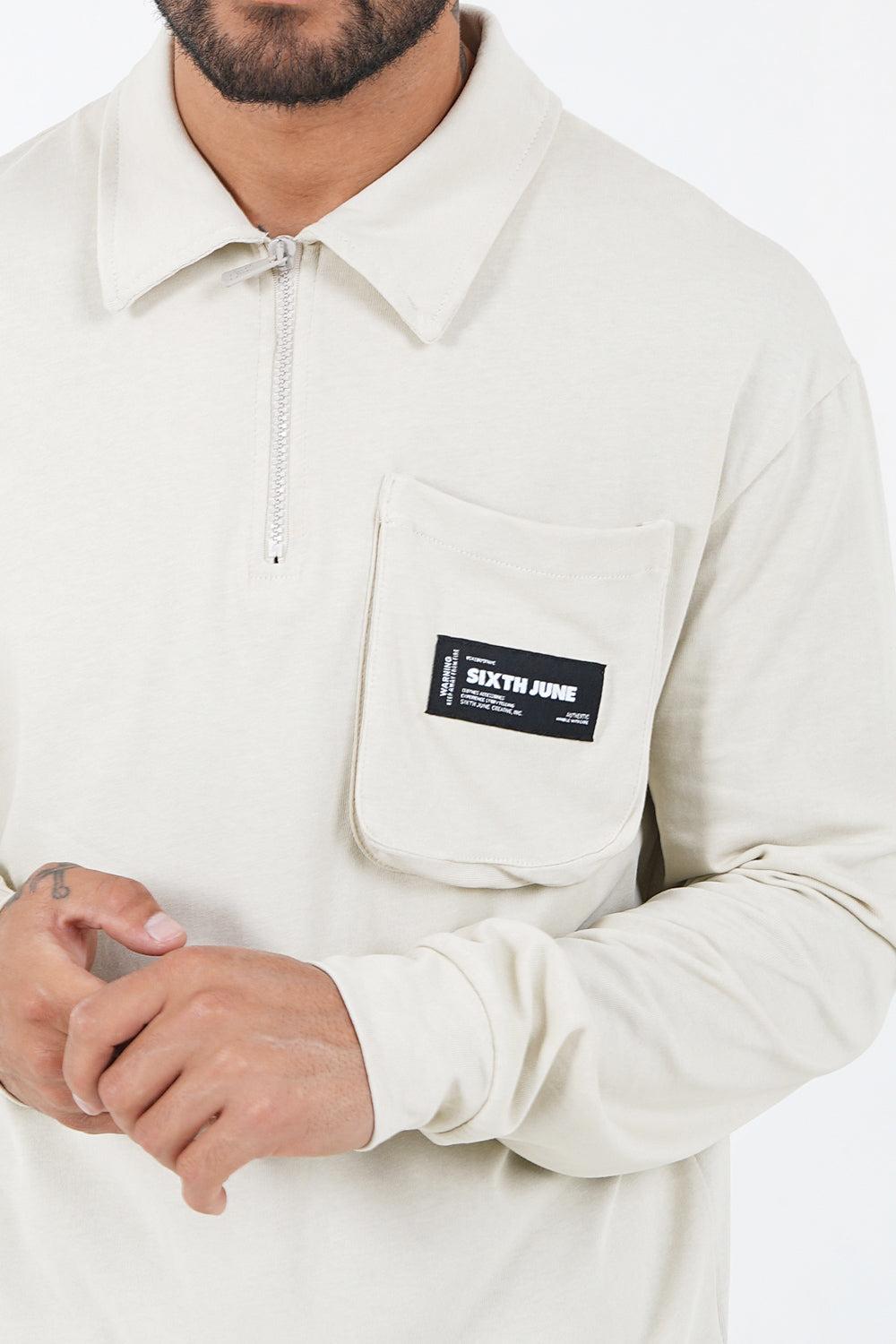 Sixth June Polo Poche Cargo Beige Clair