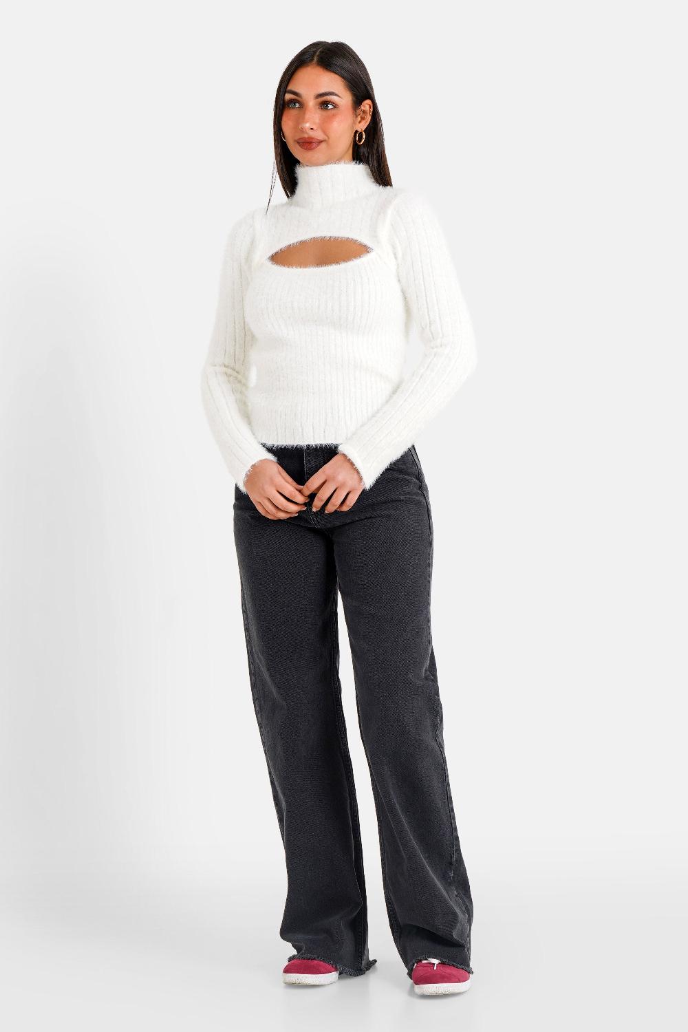 Sixth June Pull Hairy Ouverture Blanc