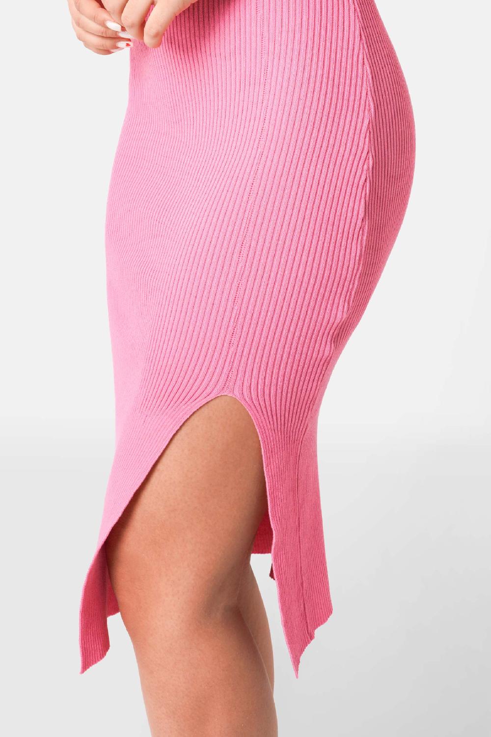 Sixth June Robe Maille Bijou Dos Rose