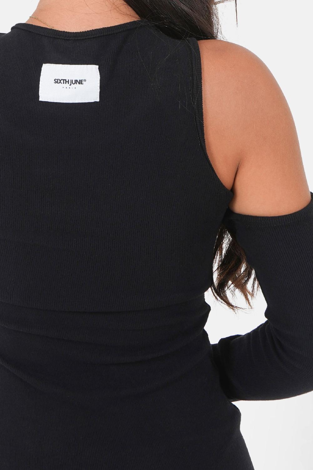 Sixth June Robe Manches Détachables Noir