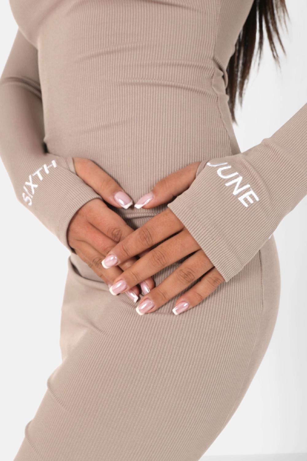 Sixth June Robe Spy Poignets Beige