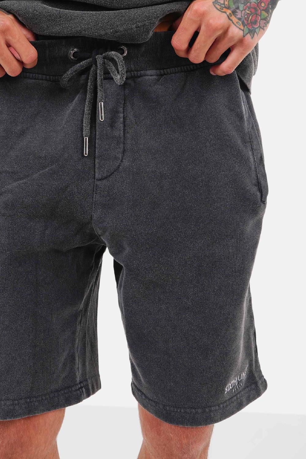 Sixth June Short Acid Logo Noir