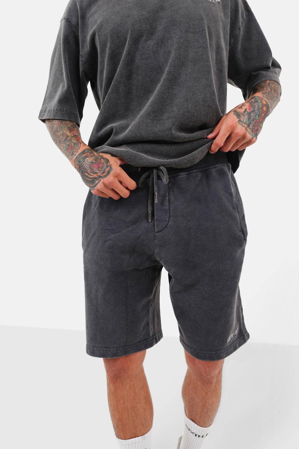 sixth june Short acid logo Noir