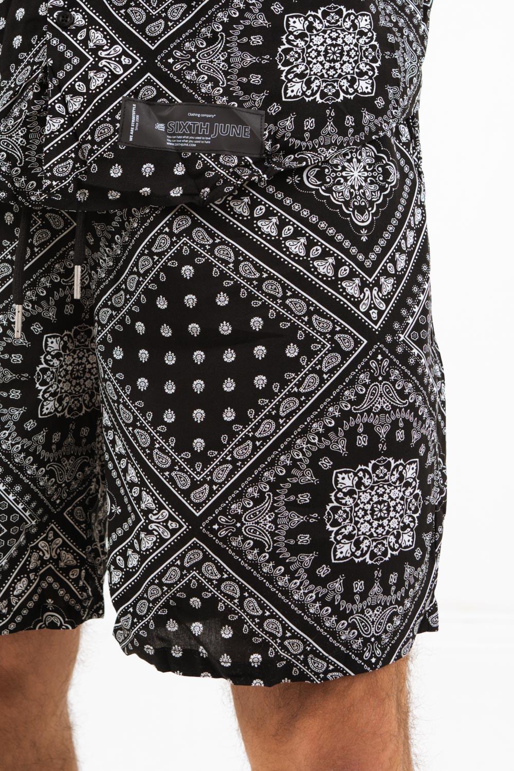 Sixth June Short Bandana Fluide Noir