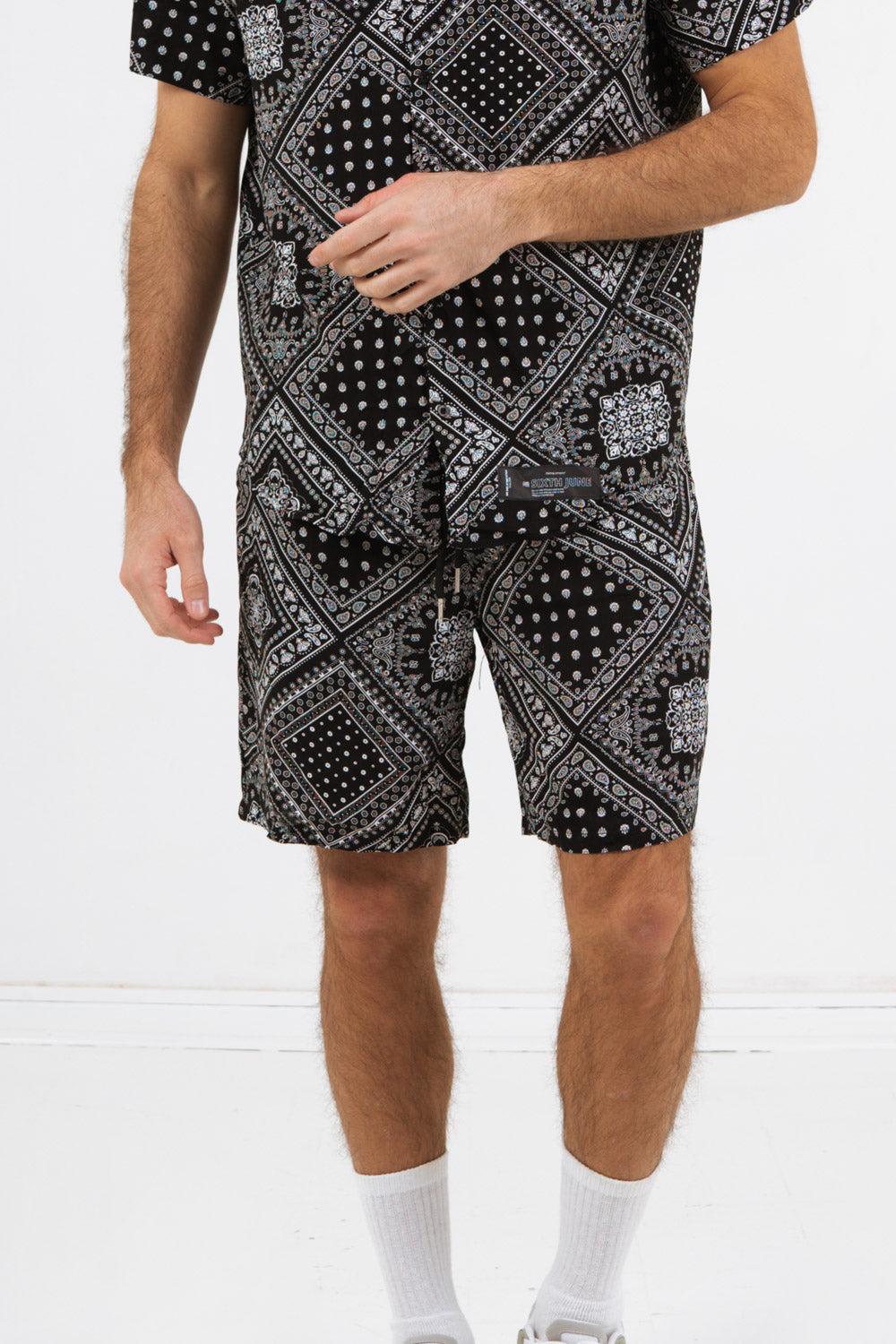 sixth june Short bandana fluide Noir