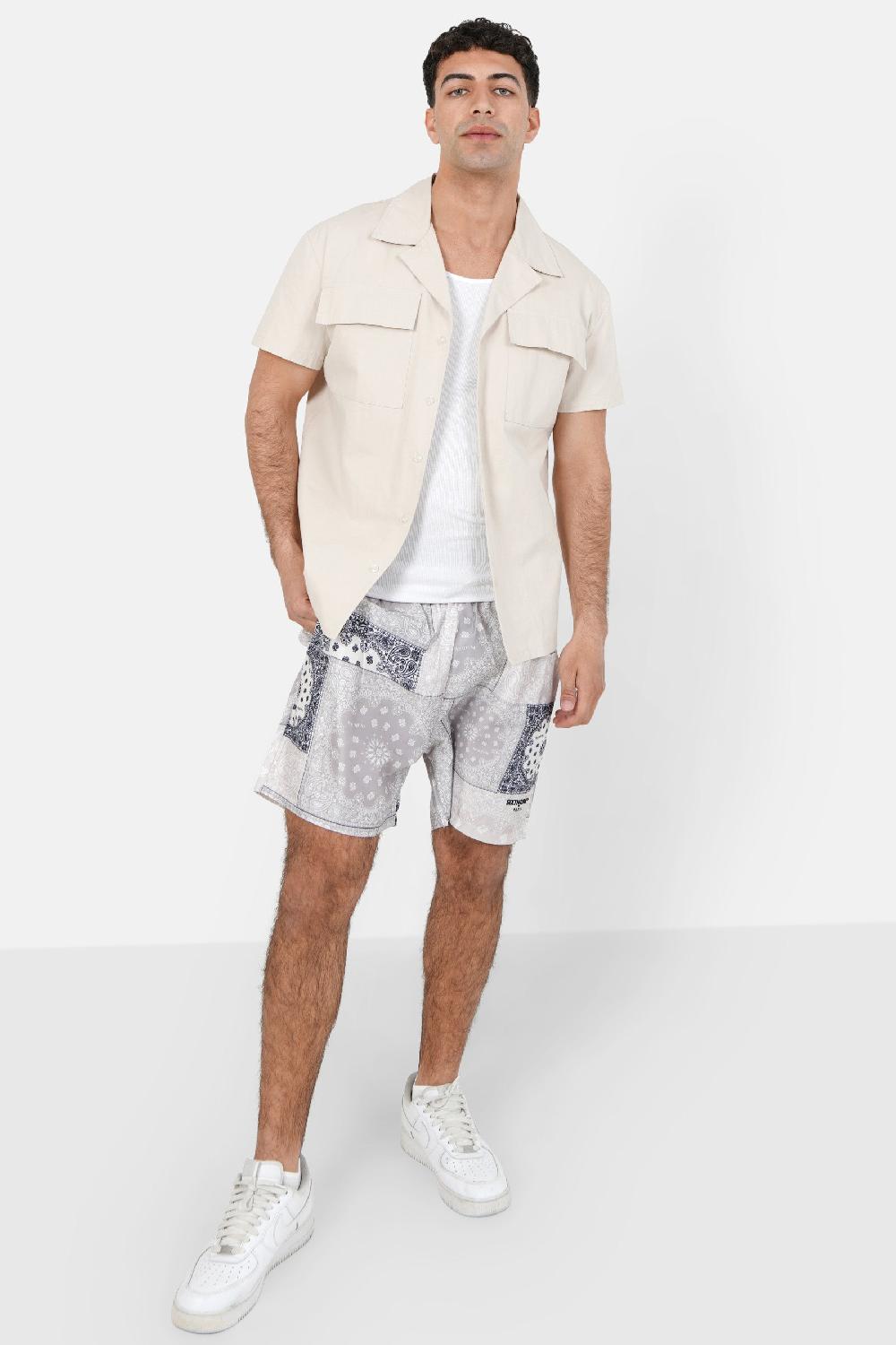 Sixth June Short De Bain Bandana Beige