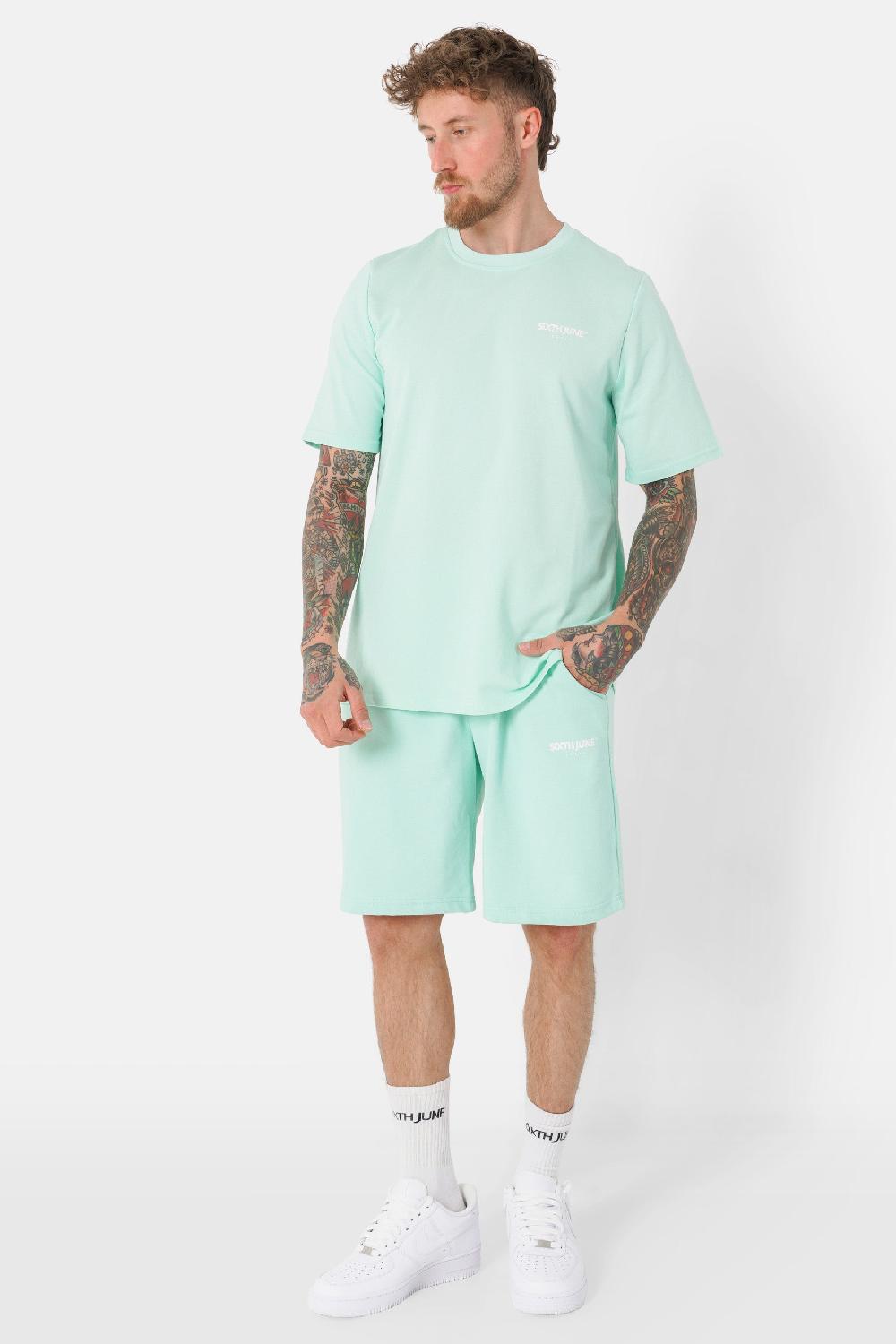 Sixth June Short Essentiel Logo Cordons Vert Clair