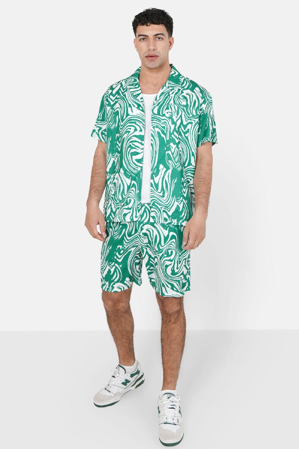 Sixth June Short Fluide Imprimé Vert