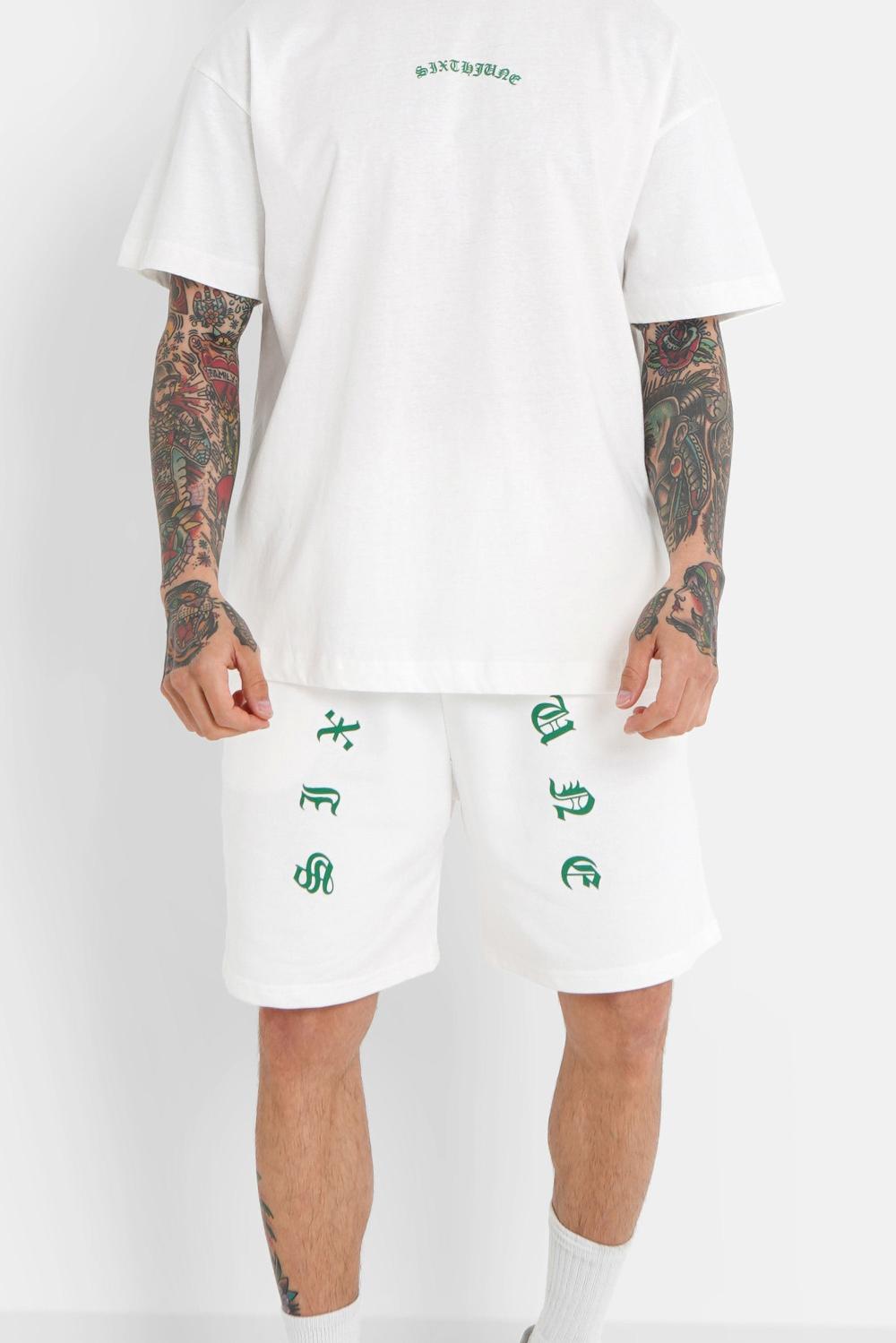 sixth june Short gothique Blanc