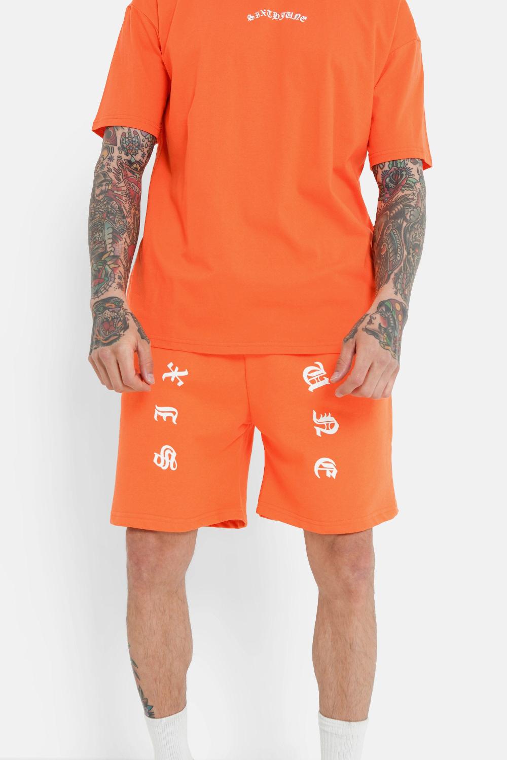 sixth june Short gothique Orange