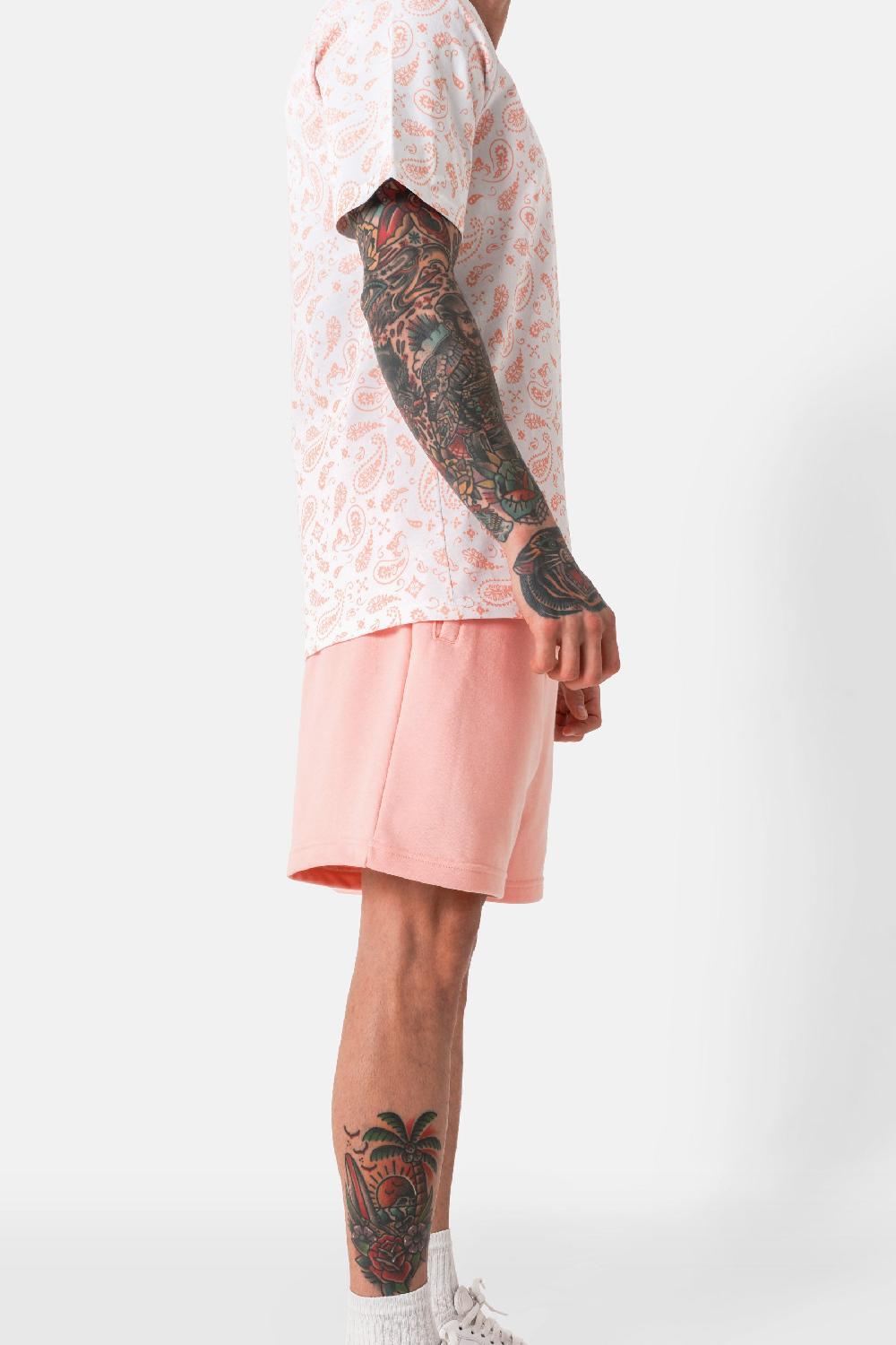 Sixth June Short Imprimé Logo Tie And Dye Rose