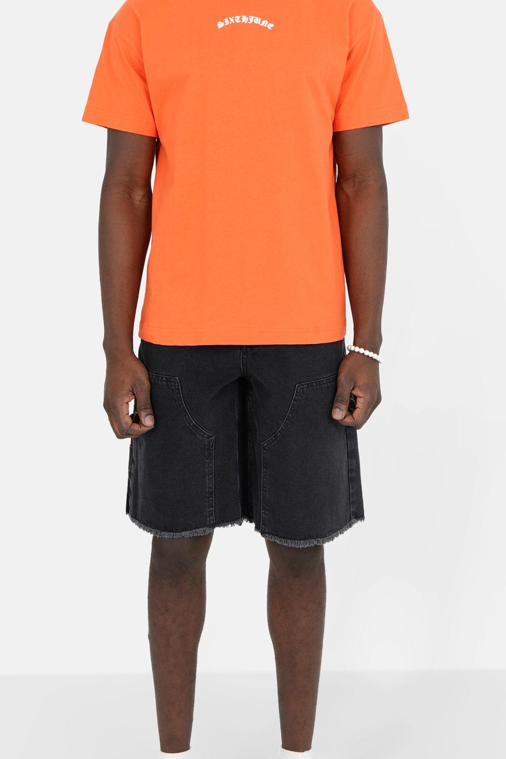 sixth june Short jean carpenter Noir