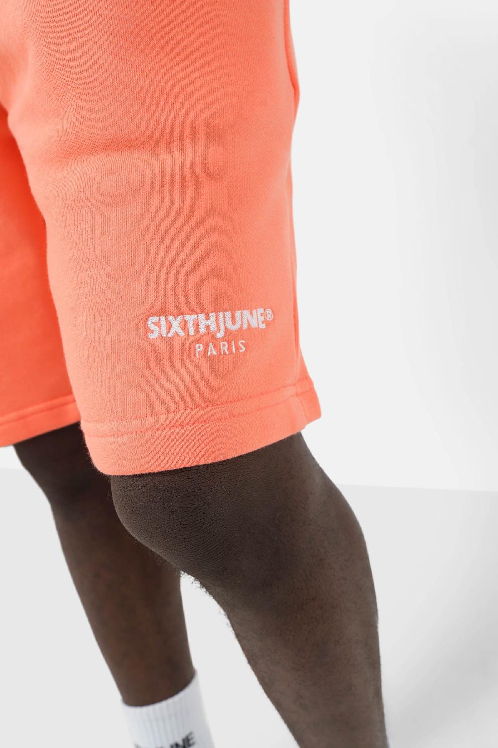 Sixth June Short Logo Brodé Orange