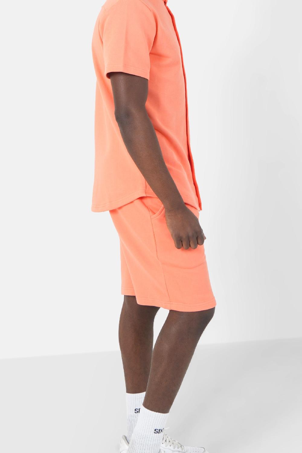 Sixth June Short Logo Brodé Orange