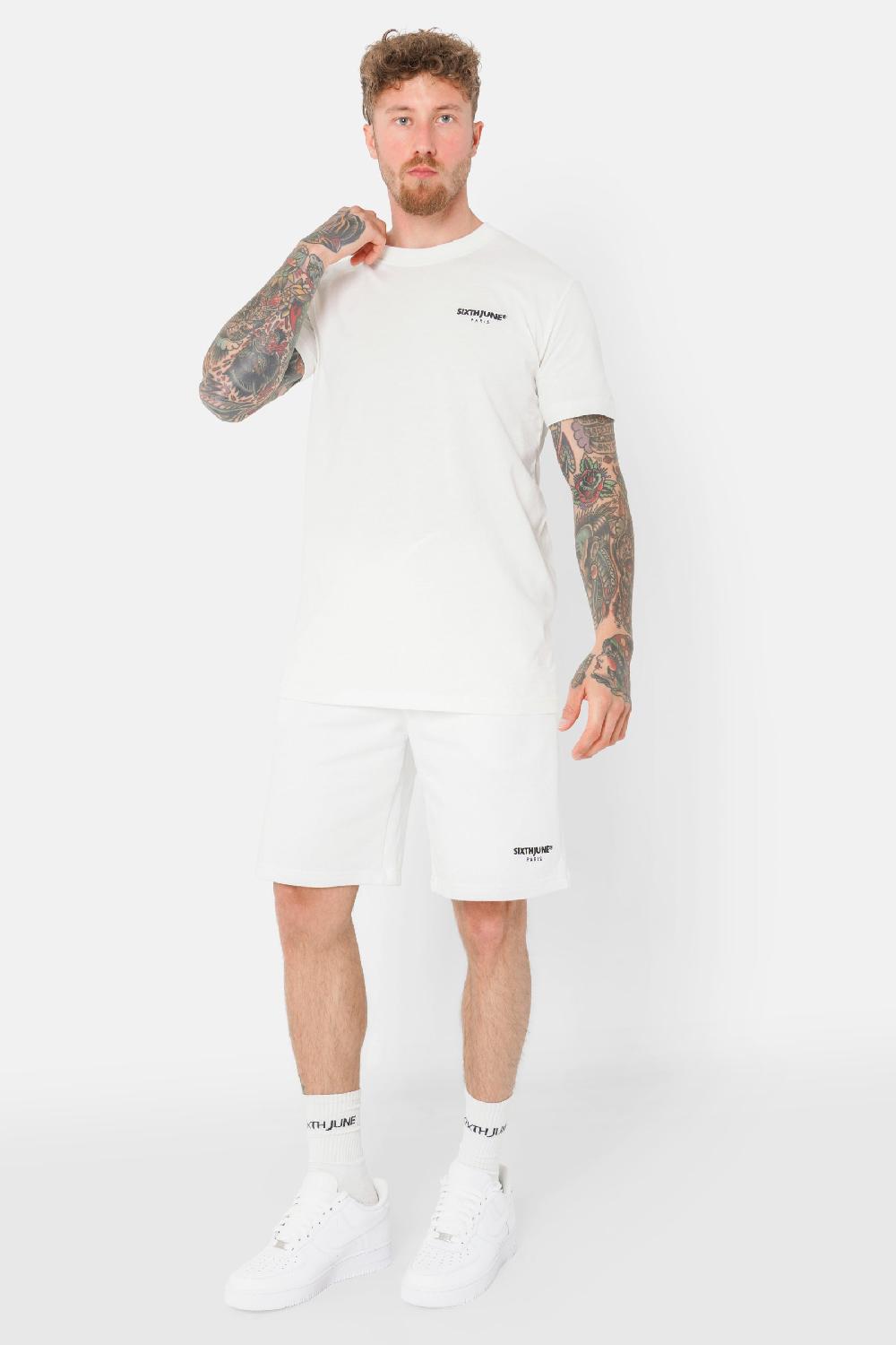 Sixth June Short Logo Brodé Régulier Blanc