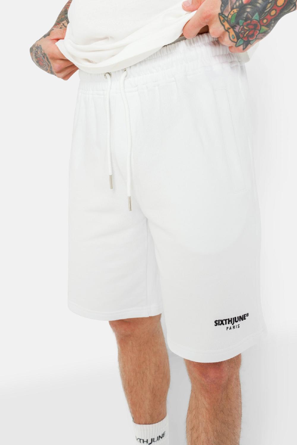 Sixth June Short Logo Brodé Régulier Blanc