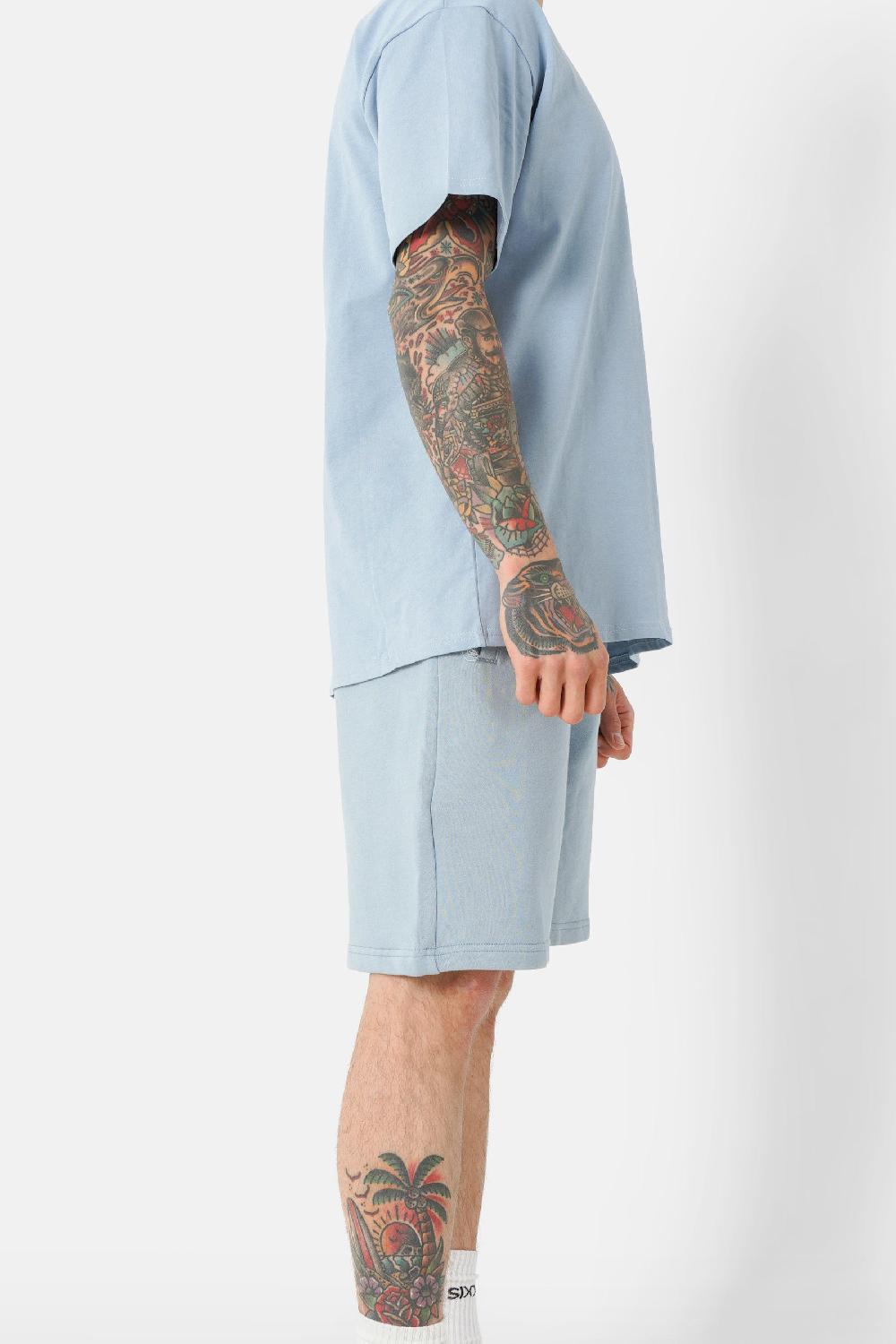 Sixth June Short Logo Brodé Régulier Bleu Clair