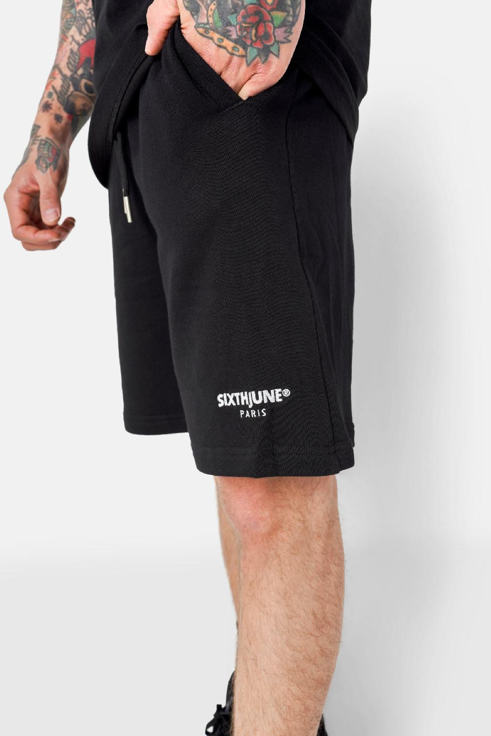 Sixth June Short Logo Brodé Régulier Noir