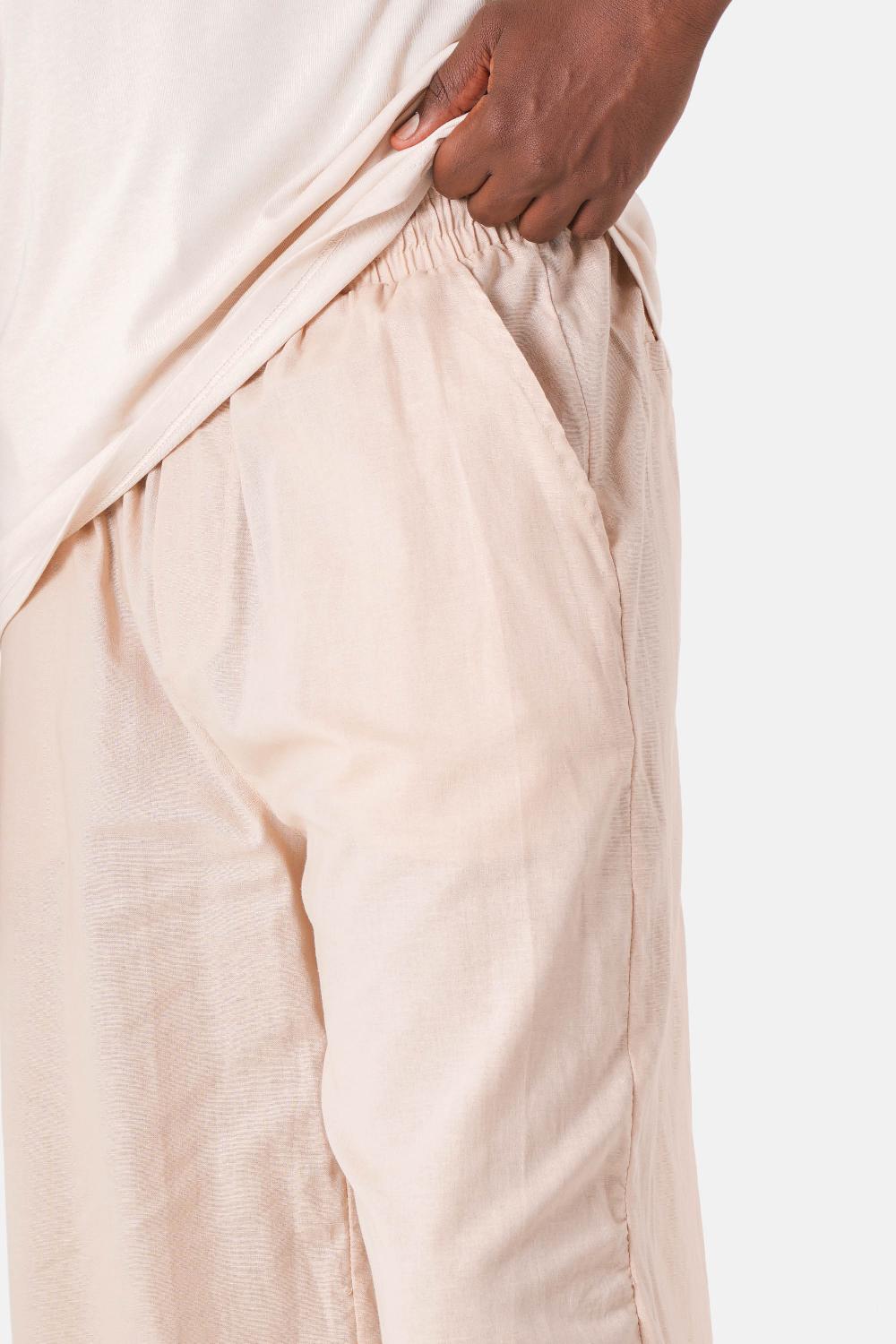 Sixth June Short Logo Broderie Beige