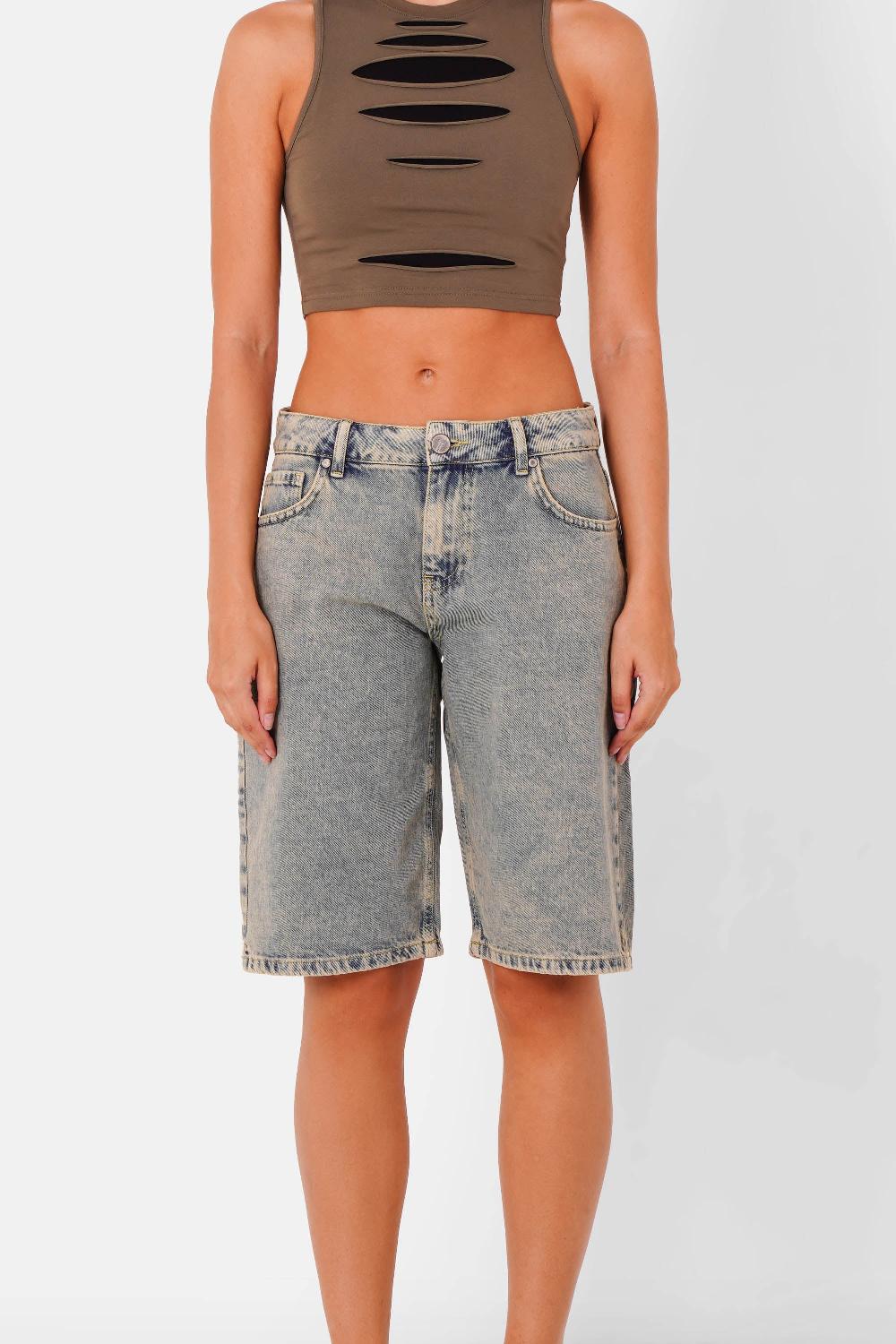 sixth june Short loose taille basse Bleu
