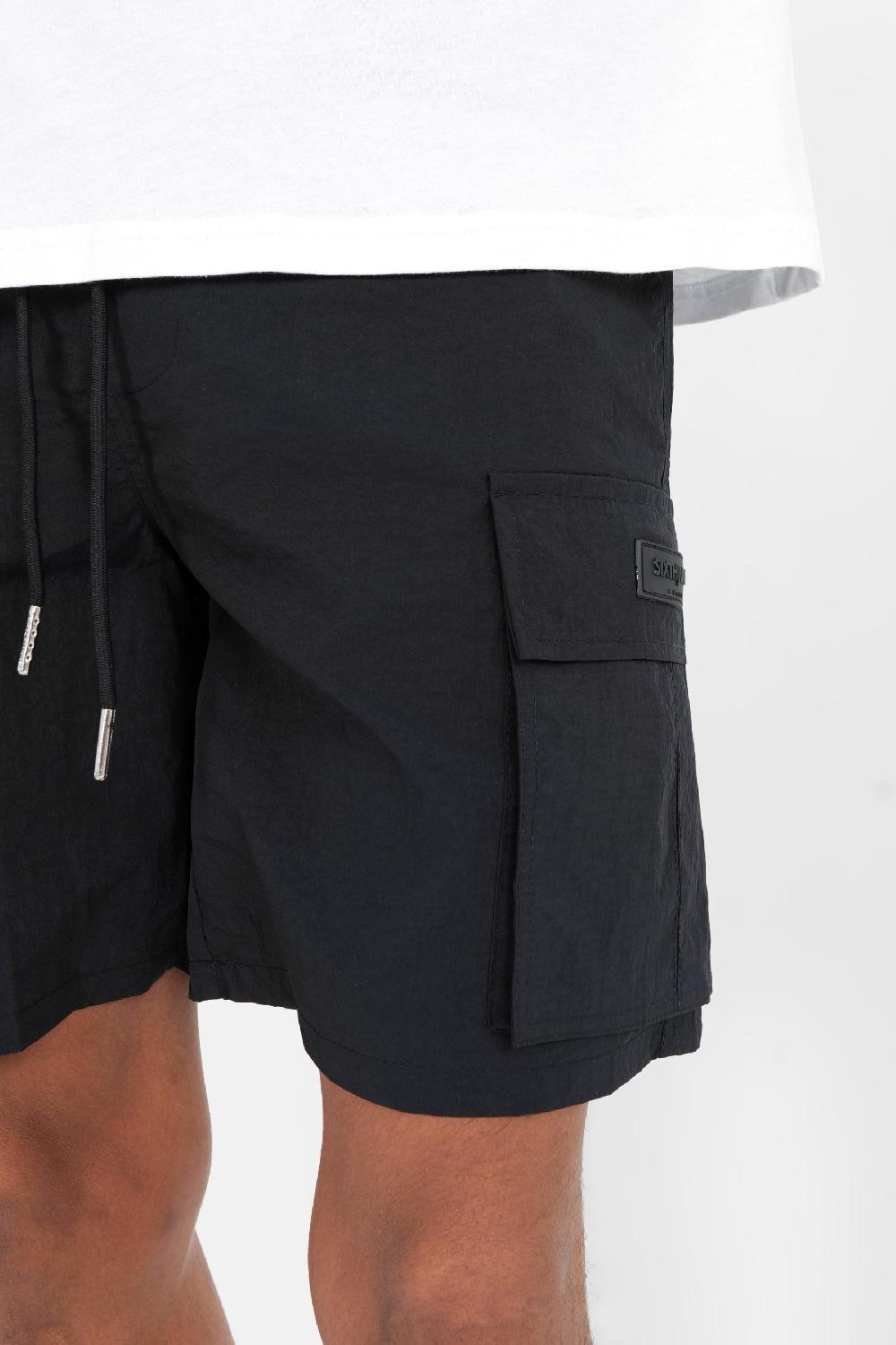 Sixth June Short Poches Cargo Noir