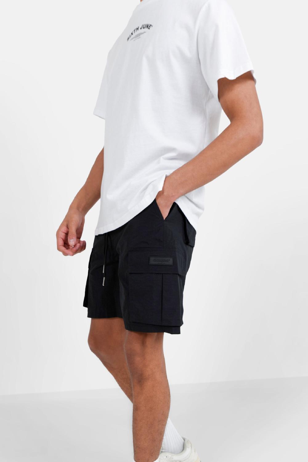 Sixth June Short Poches Cargo Noir
