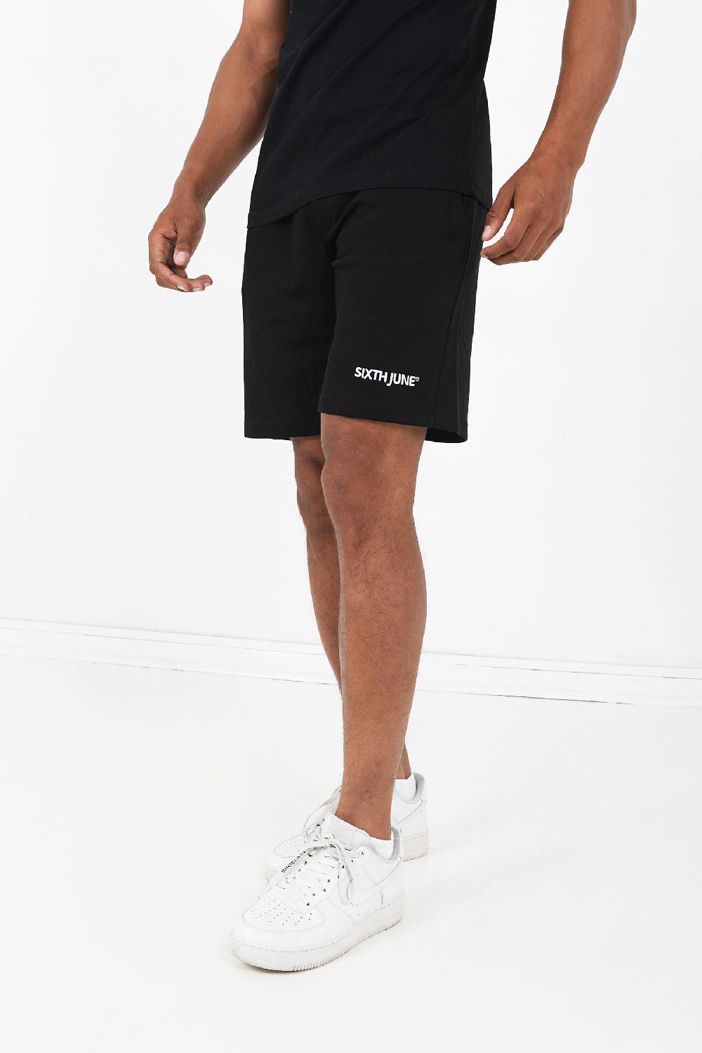 Sixth June Short Soft Logo Brodé Noir