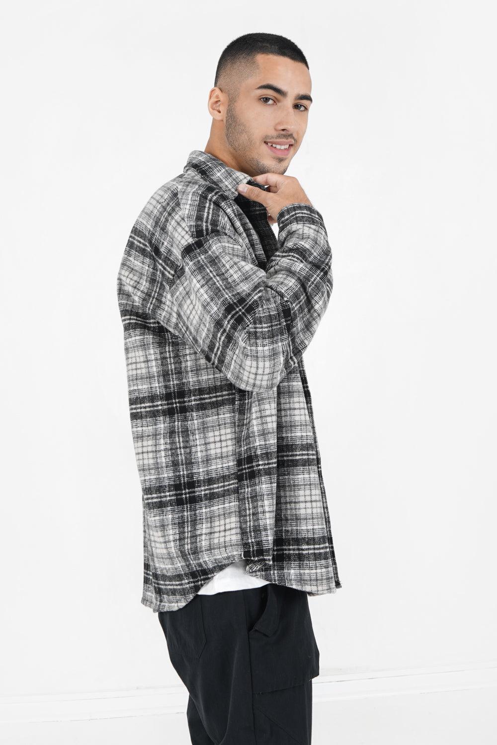 Sixth June Surchemise Tartan Polaire Noir