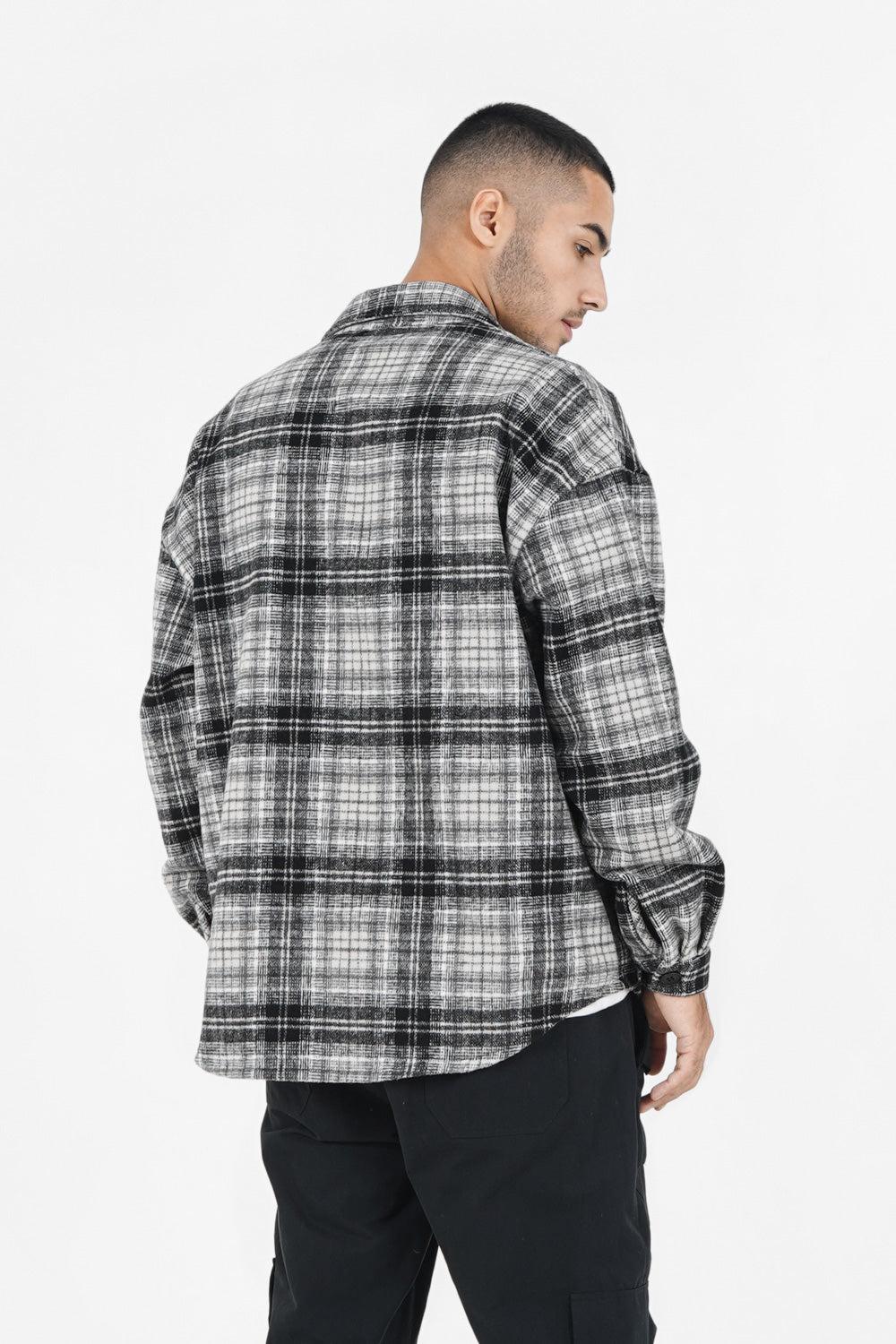 Sixth June Surchemise Tartan Polaire Noir