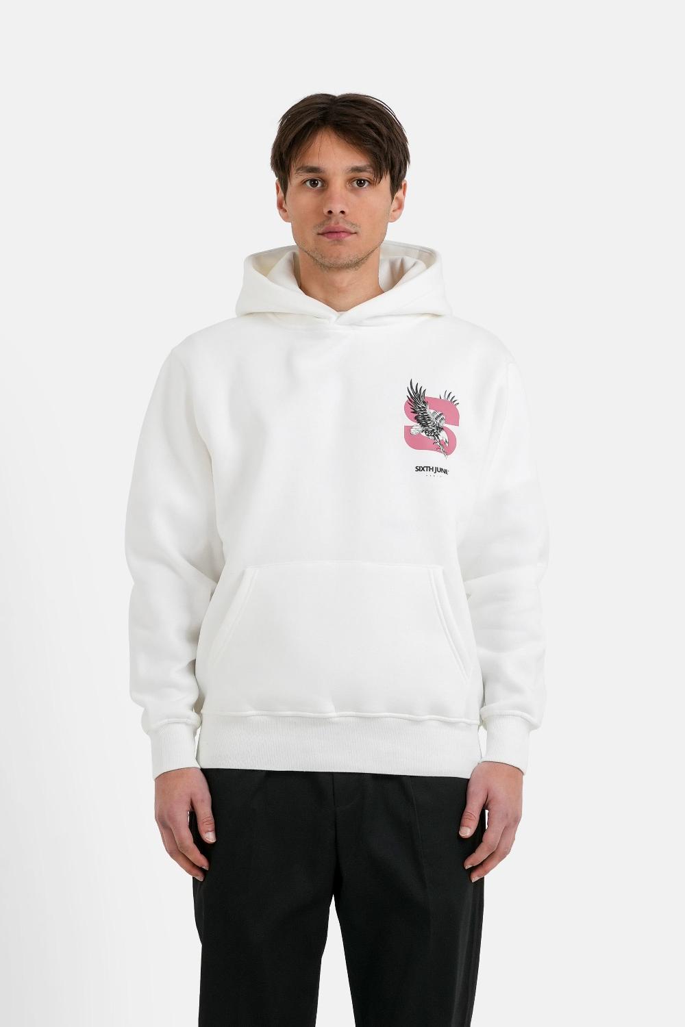 sixth June Sweatshirt Aigle Print Blanc
