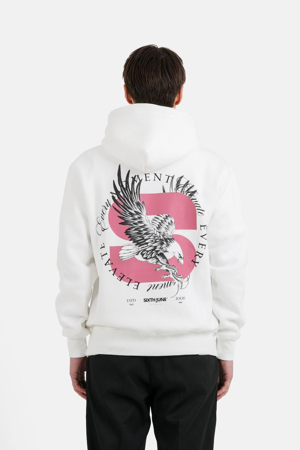 sixth june Sweatshirt aigle print Blanc