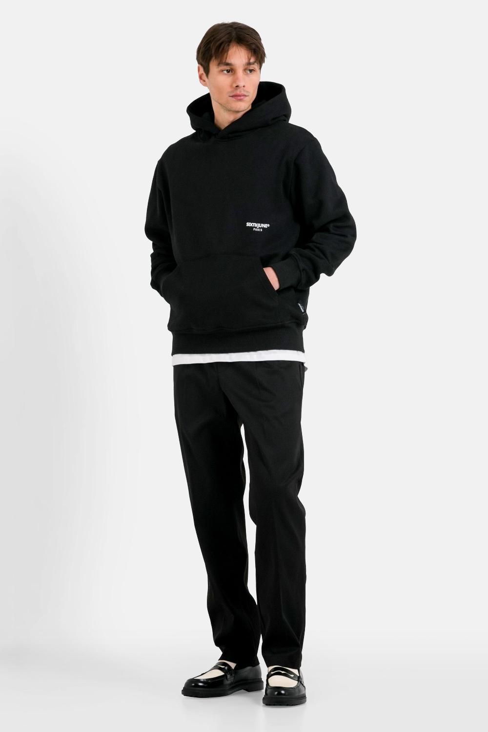 Sixth June Sweatshirt Brodé La Vie Noir