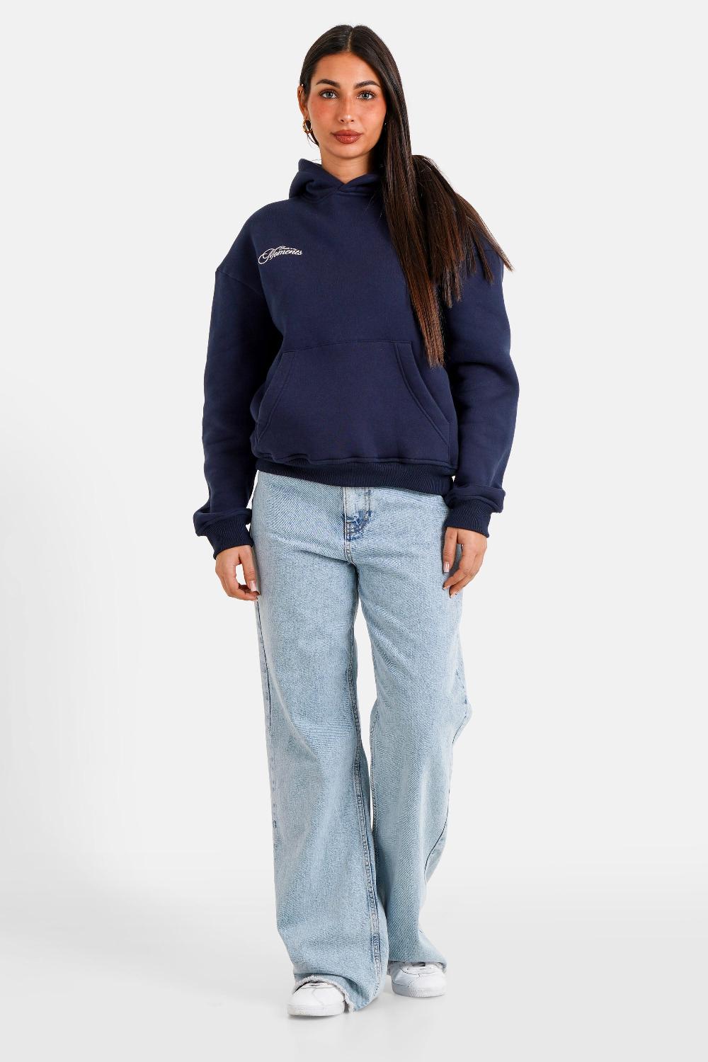 Sixth June Sweatshirt Broderie Elevate Bleu Foncé