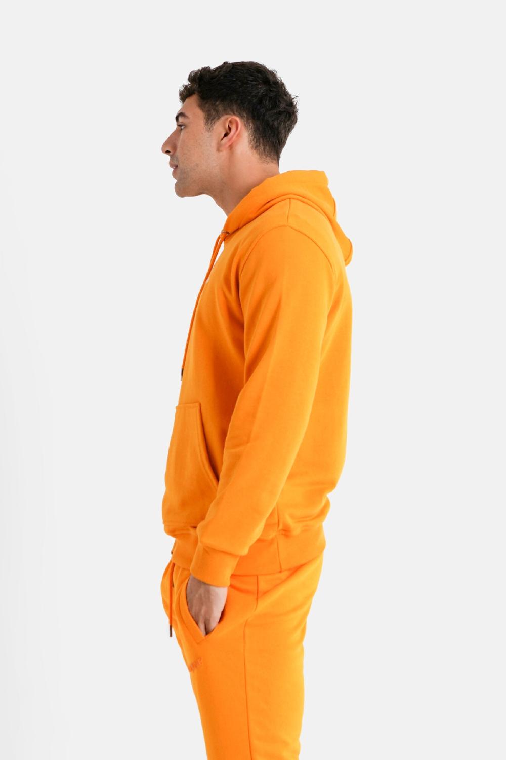 Sixth June Sweatshirt Capuche Logo Brodé Orange