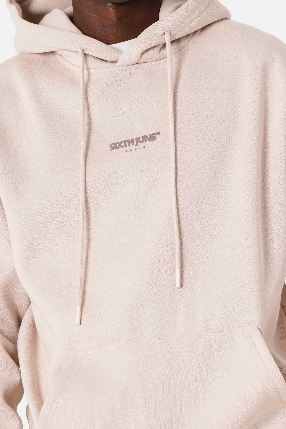 Sixth June Sweatshirt Capuche Samouraï Beige