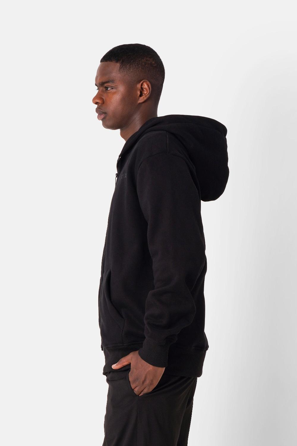 Sixth June Sweatshirt Capuche Zip Citations Noir