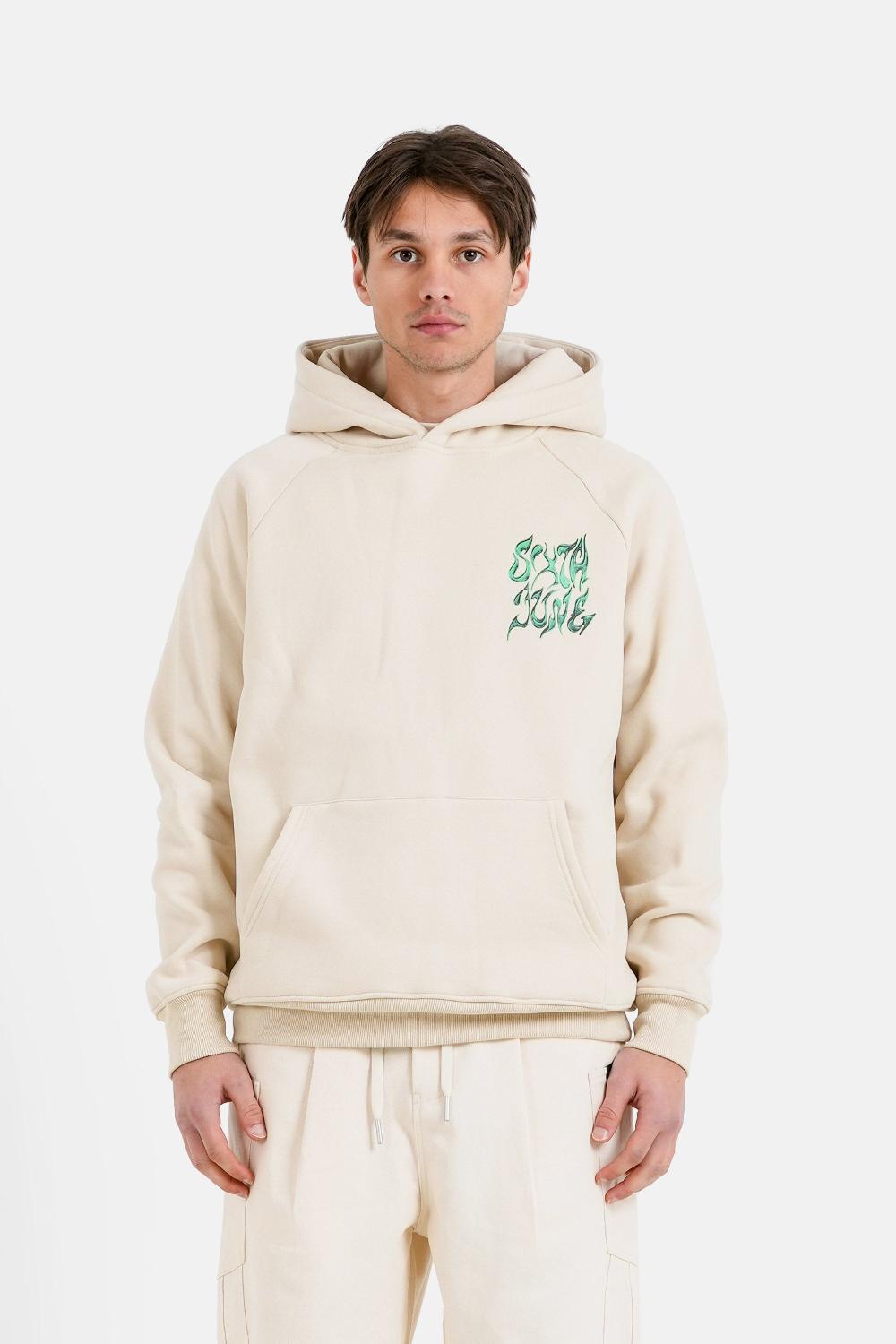 sixth june Sweatshirt chrome logo Beige