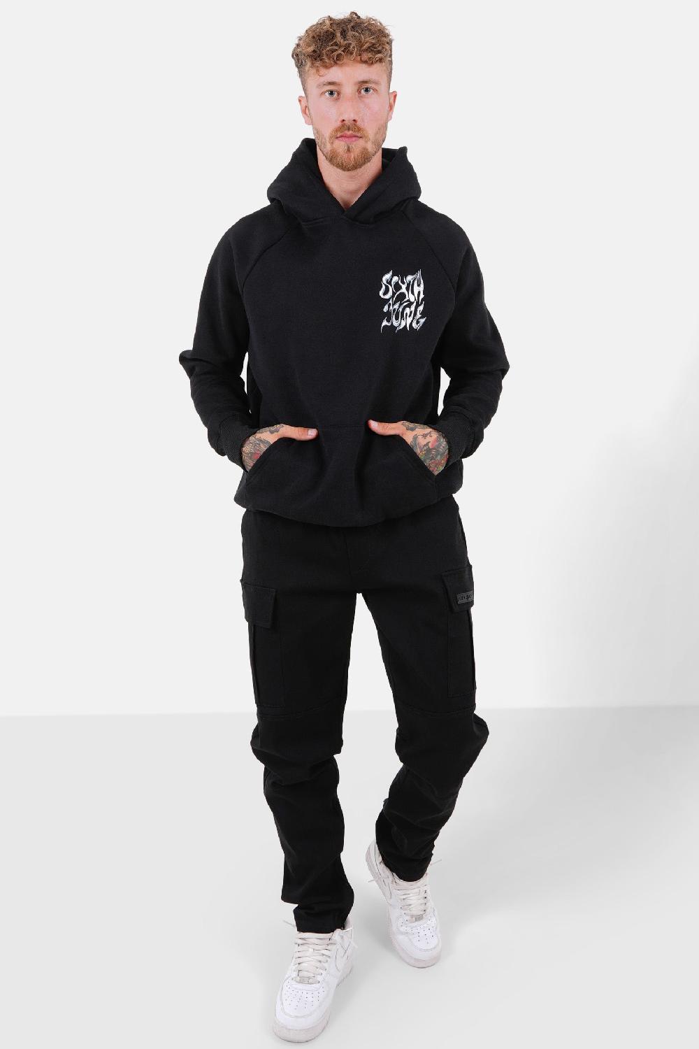 Sixth June Sweatshirt Chrome Logo Noir