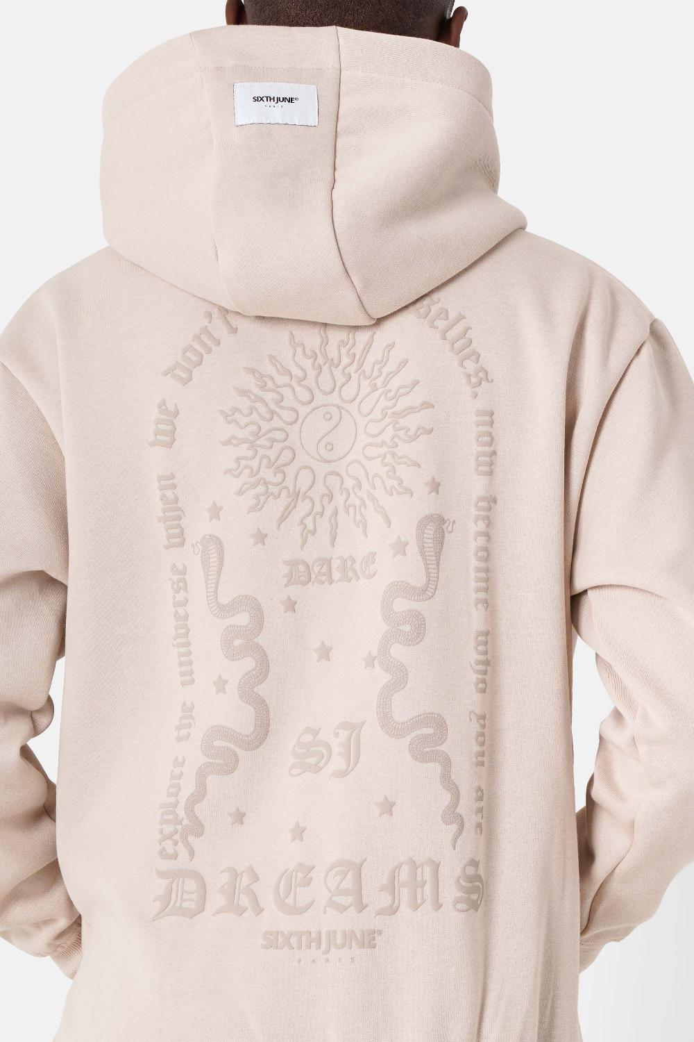 Sixth June Sweatshirt Dreams Imprimé Beige