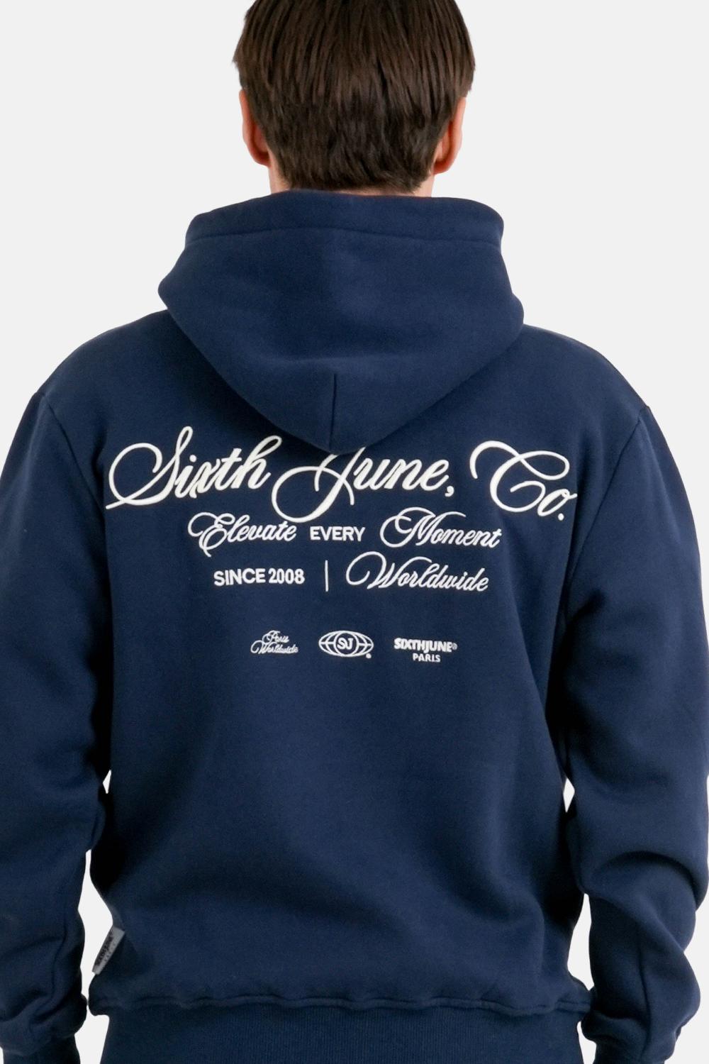 Sixth June Sweatshirt Elevate Brodé Bleu Foncé